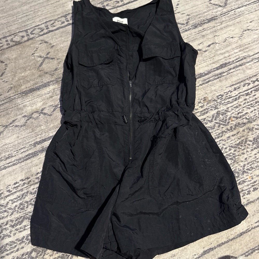 Black Sleeveless Romper